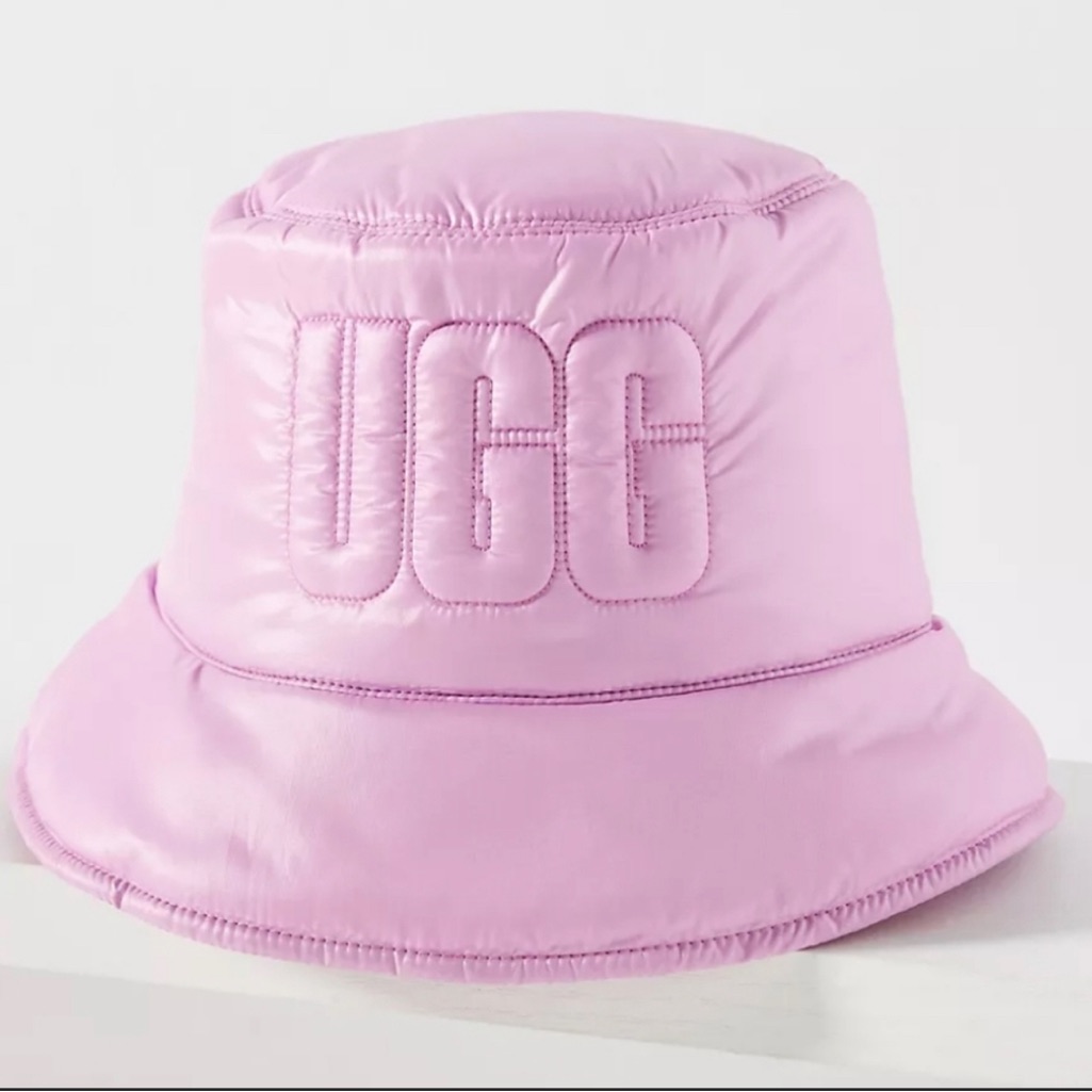 Anthropologie Ugg Quilted Logo Bucket Hat